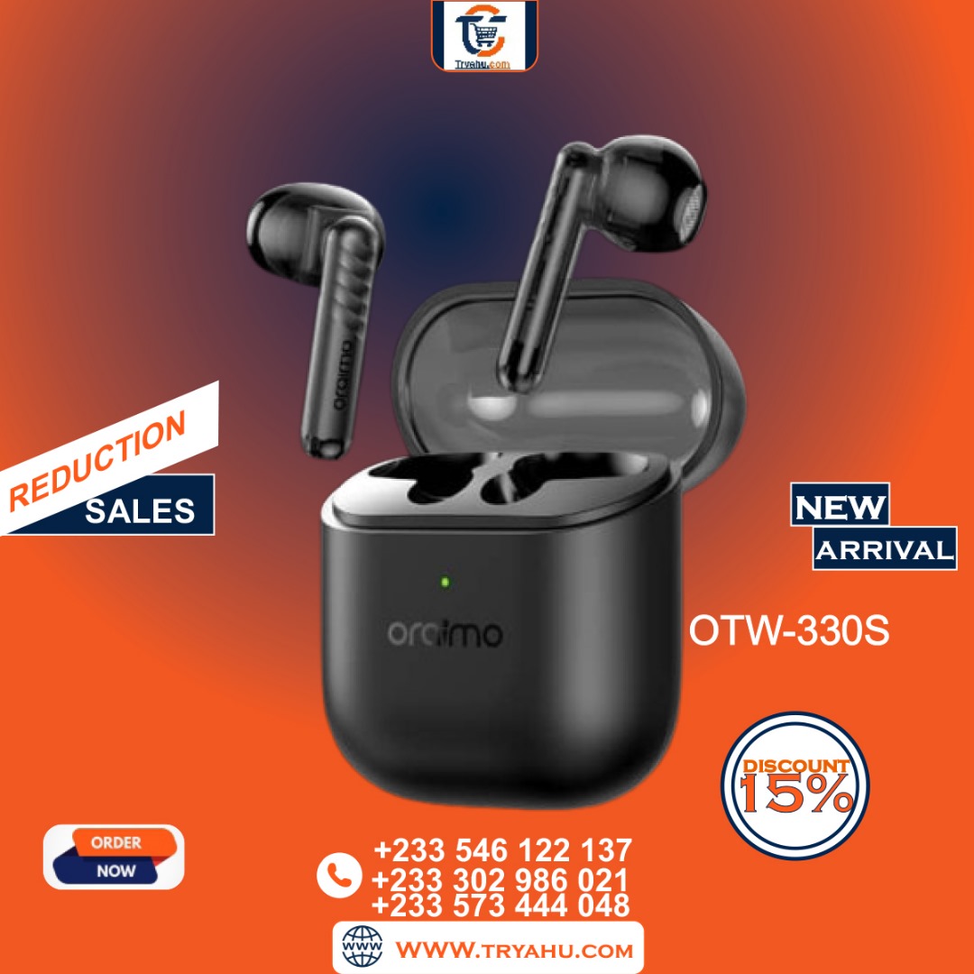 Oraimo OTW-330S 50-Hour Playtime ENC True Wireless Earbuds Ghana